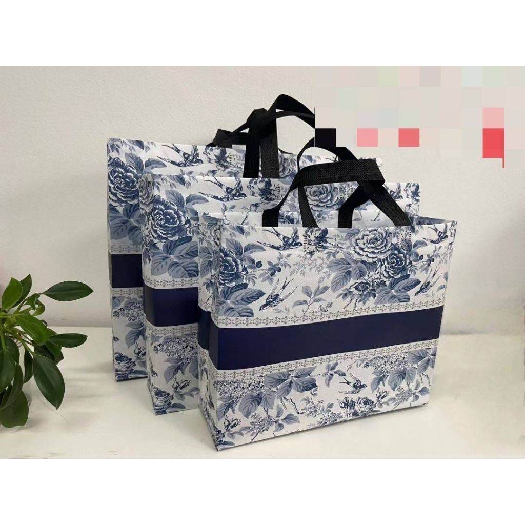 ถุงผ้าสปันบอนด์เคลือบลายขนาดใหญ่มีจำนวน20ใบต่อแพ็ค กว้าง46สูง35 ขยายข้างและฐาน12ซม. - รูปที่ 4