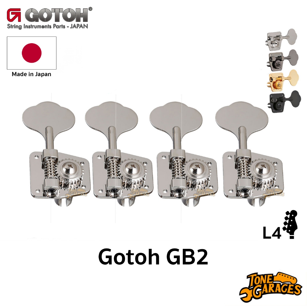 Gotoh GB2 Bass Machine Head L4 ลูกบิดเบส ของแท้ 100% Made in Japan