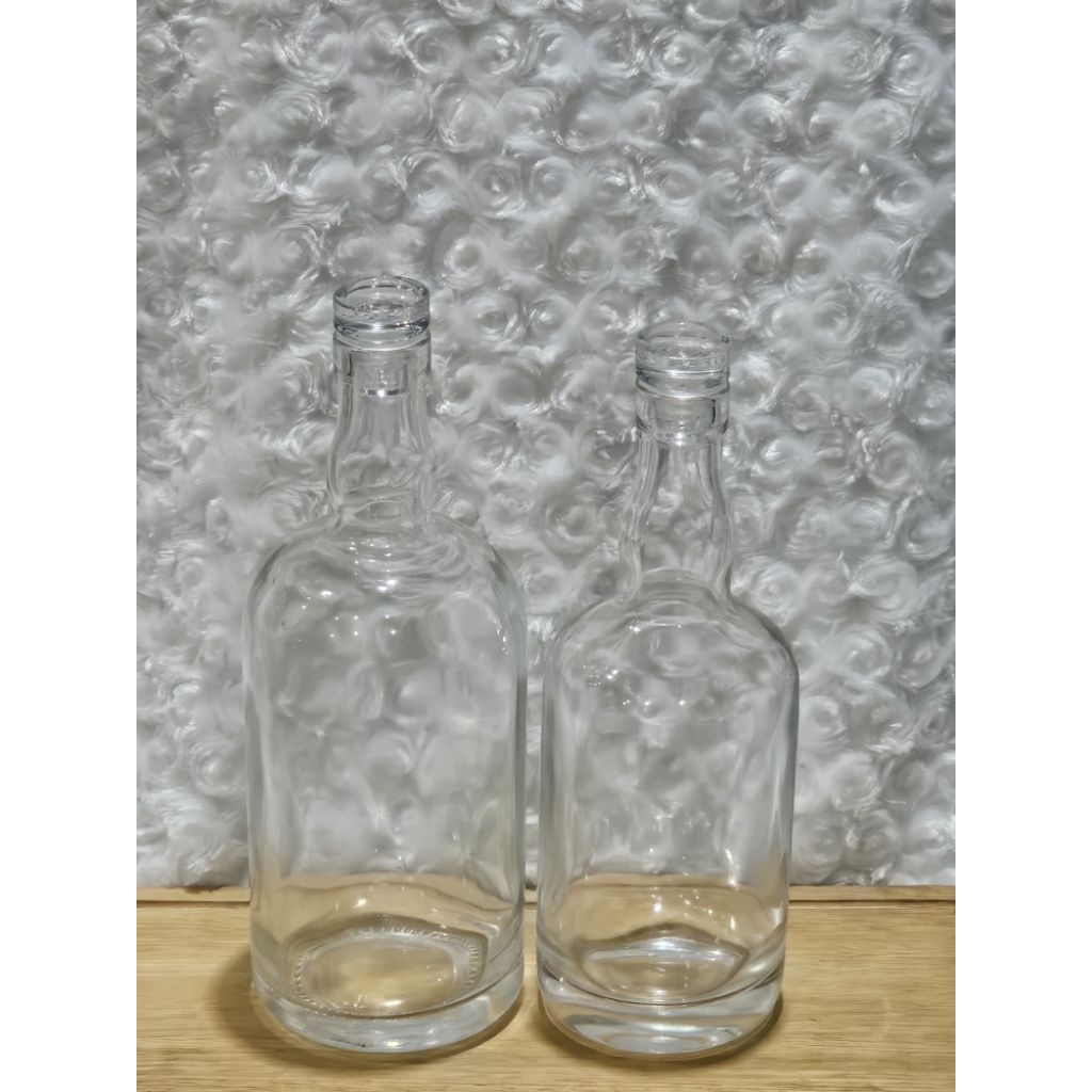 ขวดแก้วหนา พร้อมจุกแก้ว ขนาด 500ml. & 750ml.