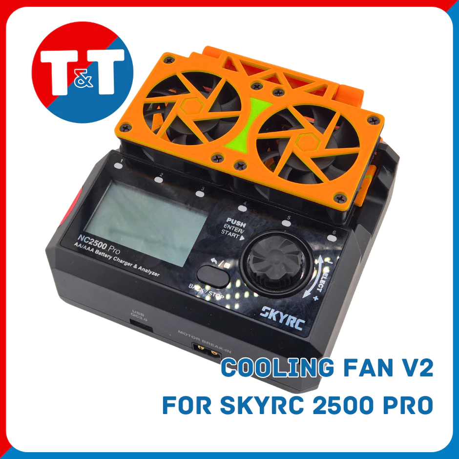 MINI4WD (เฉพาะพัดลม) พัดลมเป่าถ่านสำหรับ SkyRC NC 2500Pro V2