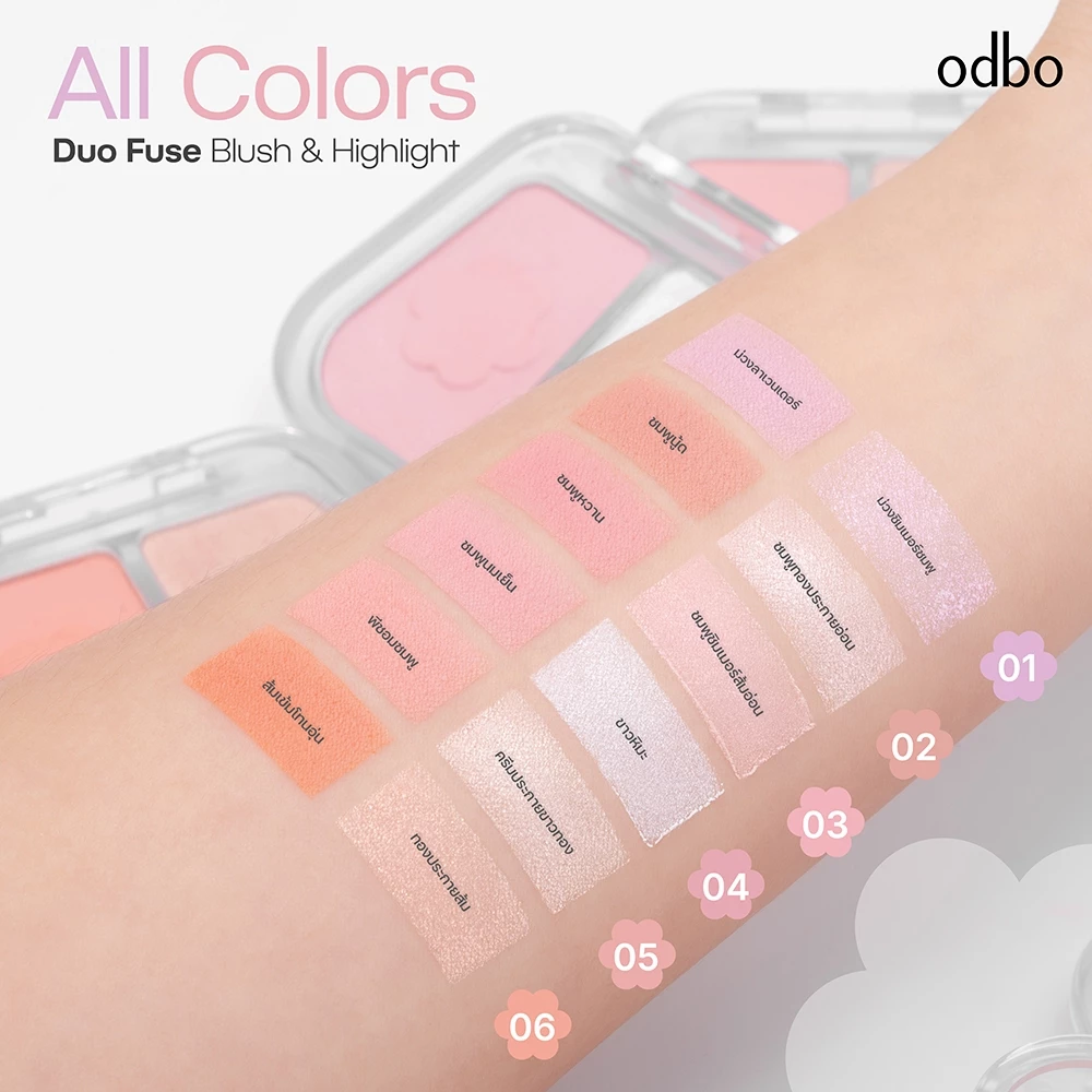 odbo DUO FUSE BLUSH HIGHLIGHT OD1333 thumbnail 7