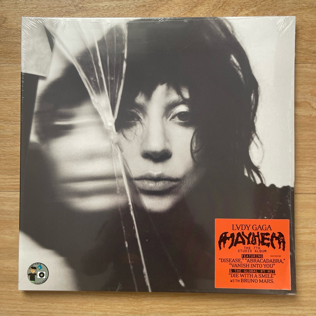 (พร้อมส่ง🔥) แผ่นเสียง Lady Gaga Mayhem,2 LP,VINYL,BLACK ,มือหนึ่ง ซีล