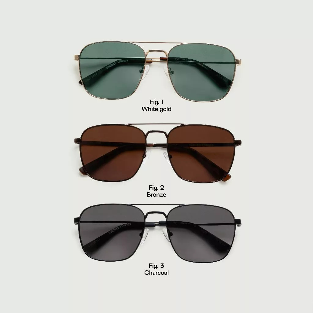 Sunnies Studios نظارة شمسية أفياتور مستقطبة Val — صورة 4