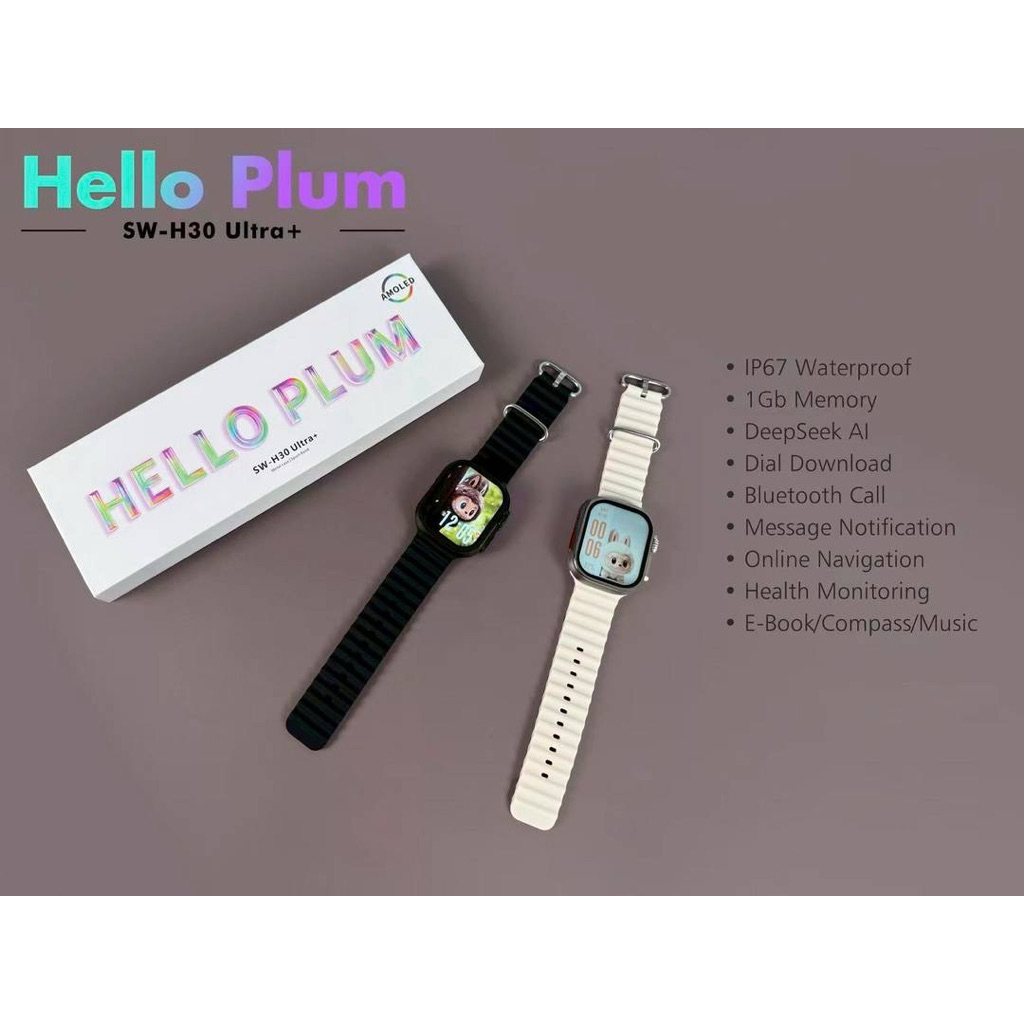 ใหม่ล่าสุด smart watch รุ่นH30ultra Plus หน้าจอ 49 mm โทรเข้าออก แจ้งเตือนแอฟต่างๆ ได้ แบต5-7 วัน มีประกัน1ปี ราคา ถูกที่สุด ดีลบีเคเค แกลเลอรีภาพที่ 5