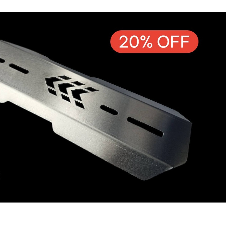 การ์ดครอบท่อ Yamaha Fazzio / ครอบท่อ Fazzio 2023-2025 สีเลส⚓F⚓