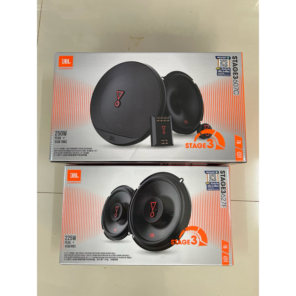 ชุดละ 4995บาท STAGE3 607C STAGE3 627F  6.5”JBL แยกชิ้น 1ชุด 6.5“JBL แกนร่วม 1คู่ ลำโพงติดรถยนต์
