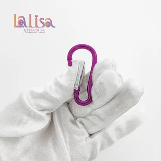 พวงกุญแจอลูมิเนียม มินิคาบิเนอร์ ตะขออลูมิเนียม อัลลอยสปริง( C-1-E2,Alu dogclips-#A)