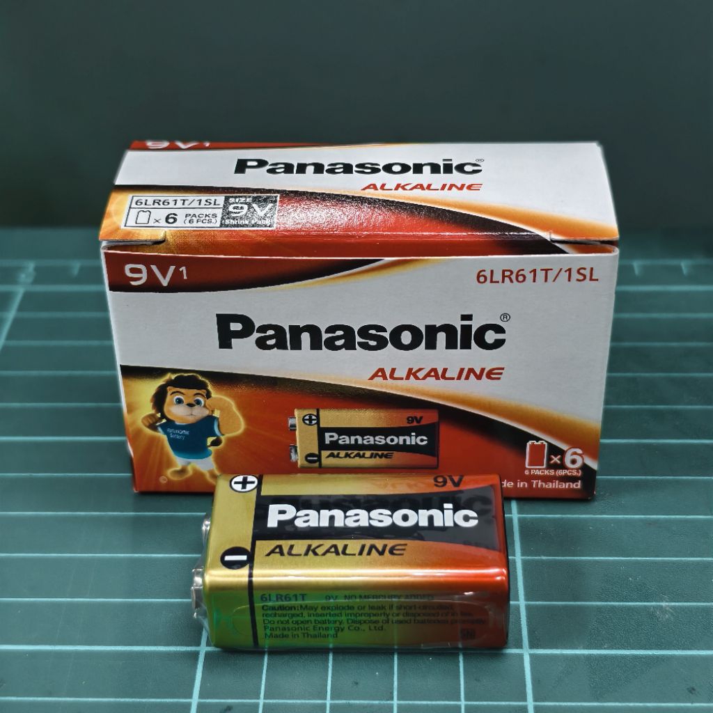 ถ่านอัลคาไลน์ Panasonic 9V แพ็ค 1 ก้อน
