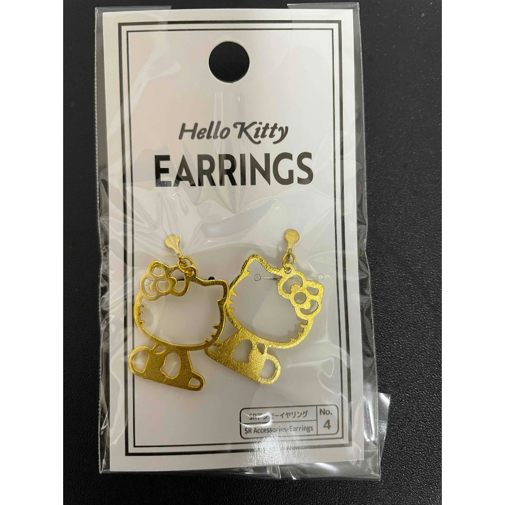 DAISO Sanrio Hello Kitty Earrings D Gold From Japan