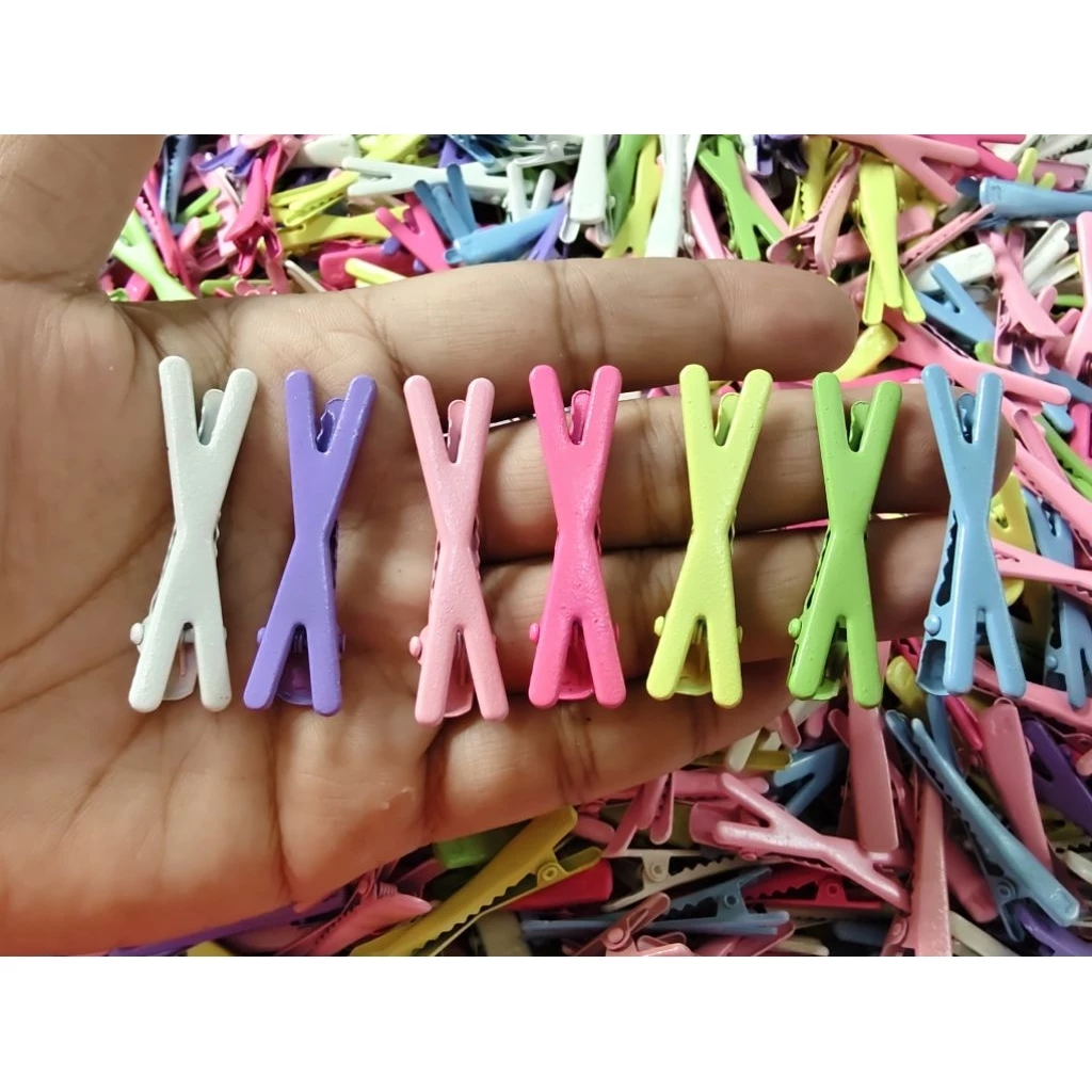 50ชิ้น กิ๊บติดผม กิ๊บเอ็กซ์ กิ๊บกากบาท โทนสีพาสเทล 4.6ซม