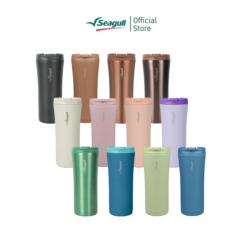 Seagull แก้วน้ำสุญญากาศ มินิมอล 0.5 ลิตร มีให้เลือก 12 สี
