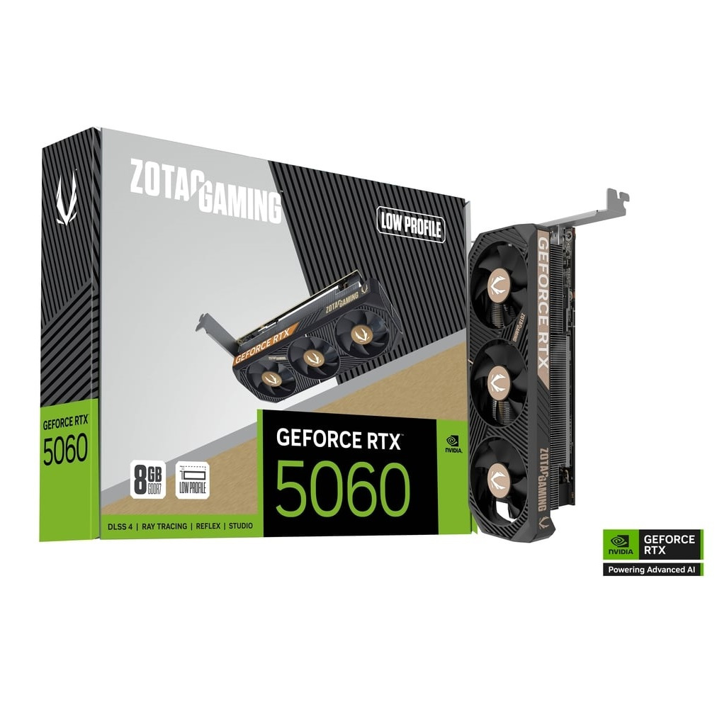 ZOTAC GAMING GeForce RTX 5060 8GB Low Profile Graphics Card การ์ดจอ (ZT-B50600L-10L)