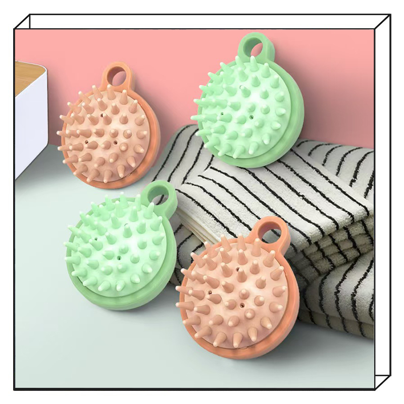 【พร้อมส่ง】แปรงสระผม ซิลิโคน อุปกรณ์ดูแลเส้นผม ทำความสะอาดเส้นผมให้สะอาด นวดหนังศีรษะ แบบพกพา