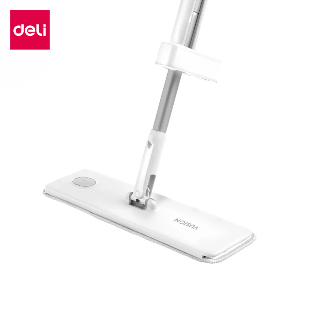 Deli ไม้ถูพื้นสเปรย์ 2in1 ม็อบ ไม้ถูพื้นรีดน้ํา แบบรีดน้ำ หมุน 360องศา เก็บง่าย ด้ามจับยาว Spray Mop