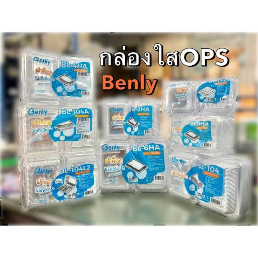 กล่องใส BL1H,2H,4H,5H,6H,103,17,19,104,104A แพ็คละ100ใบ (ฝาล็อก)