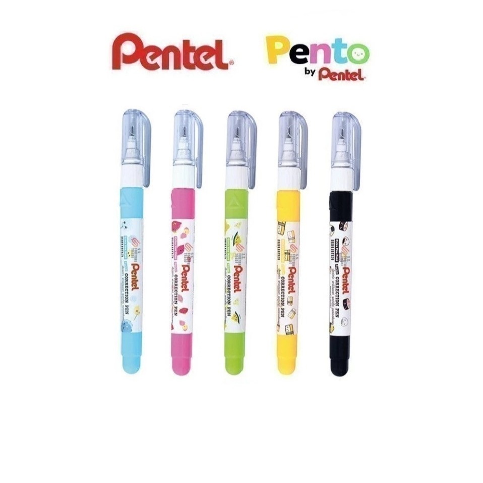 (KTS)ปากกาลบคำผิด (ลิขวิด) Pentel PENTO CORRECTION PEN (เลือกสีได้)