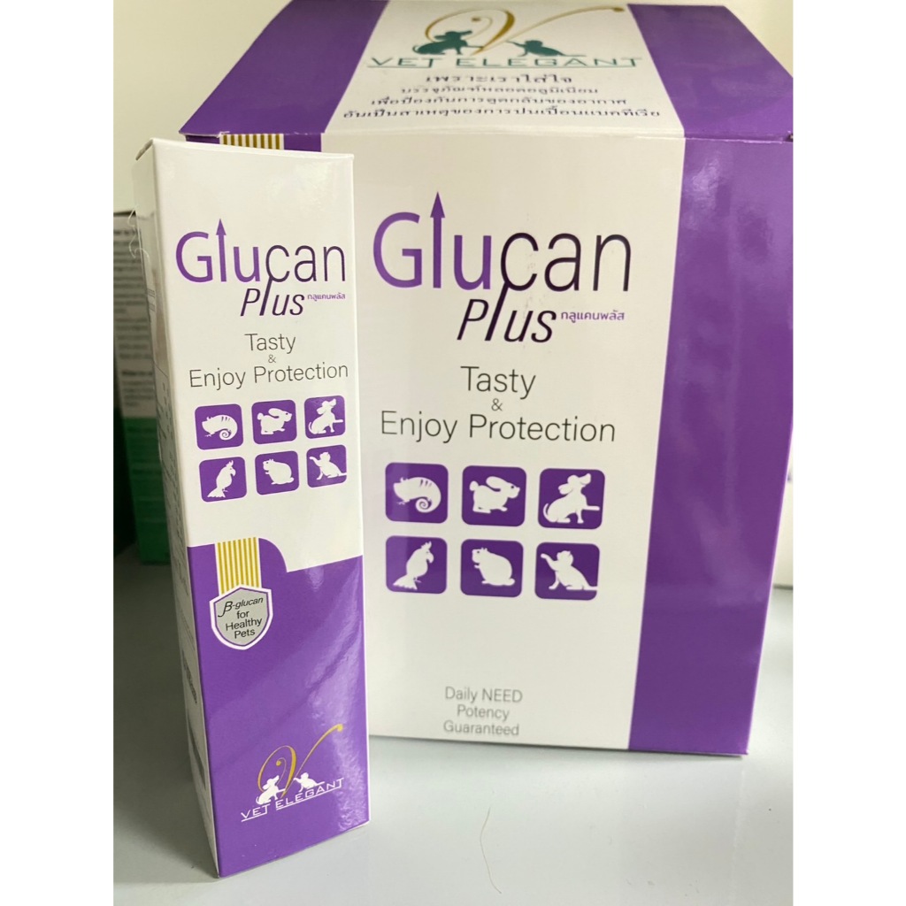 Glucan Plus 30 g เจลอาหารเสริมเบต้ากลูแคน เสริมภูมิคุ้มกัน อร่อย ทานง่าย สำหรับสุนัขและแมว