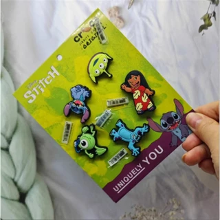 <กรุงเทพสปอต> YIBO charms ชุดจริง 100% อุปกรณ์ตกแต่งรองเท้าหูรู DIY ถอดได้ง่าย
