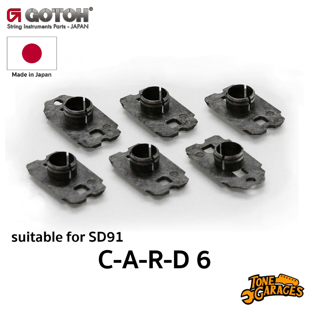 GOTOH Guitar Machine Head Bushings CARD 6 for SD91 - SD Series (C-A-R-D 6)