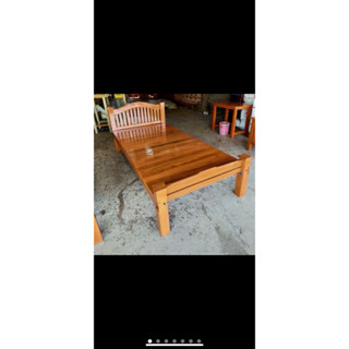 เตียงนอน3.5ฟุตไม้สักแท้100% (((ส่งฟรียกเว้นภาคใต้มีค่าจัดส่ง…