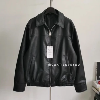 **ของแท้พร้อมส่งจากไทย** ZARA​ ​FAUX​ LEATHER​ BOMBER​ MEN'S​ JACKET​