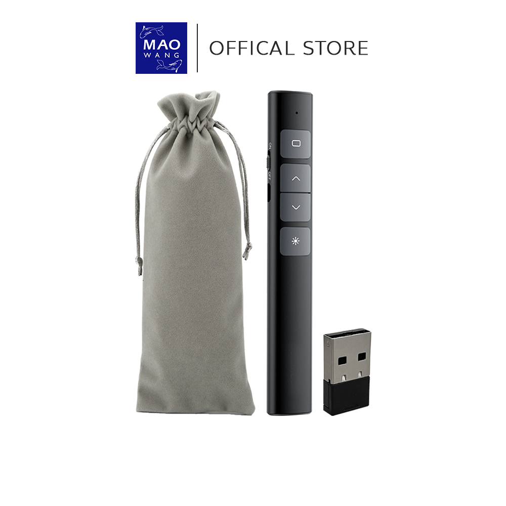 MAO เลเซอร์พอยเตอร์ Wireless Presenter USB Remote Control Presentation Laser Pointer
