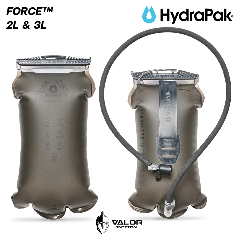 Hydrapak - Force 2L & 3L - Mammoth grey ถุงน้ำ กระเป๋าน้ำ สำหรับกิจกรรม ปีนเขา