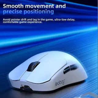 LEOBOG GM3 GM3SE เมาส์ไร้สายแสงอัลตร้า 500mAh ระดับแบตเตอรี่ 6 DPI Tri-Mode รองรับสําหรับเกมสํานักงาน
