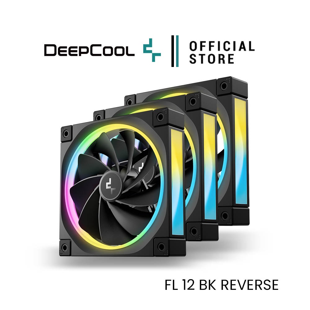 พัดลมเคส DEEPCOOL - REVERSE CASE FAN 12CM FL12R / FL12R WHITE รับประกัน 2 ปี