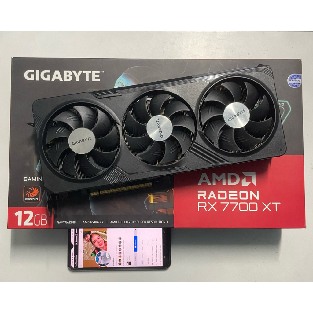 RX 7700 XT Gigabyte Radeon Gaming OC 12GB