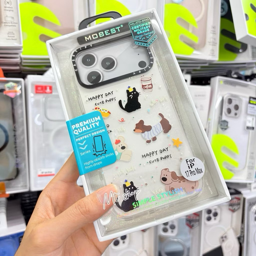 🎉Mobest เคสใส พิมพ์ลายน่ารัก สำหรับรุ่น iP 17pro 17promax