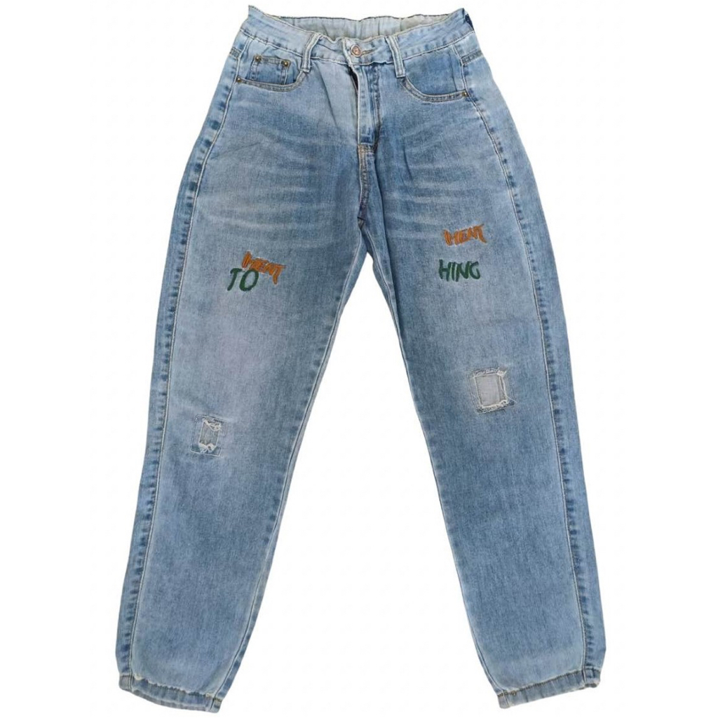 Jeans ยีนส์ กางเกงยีนส์ ขายาว J12