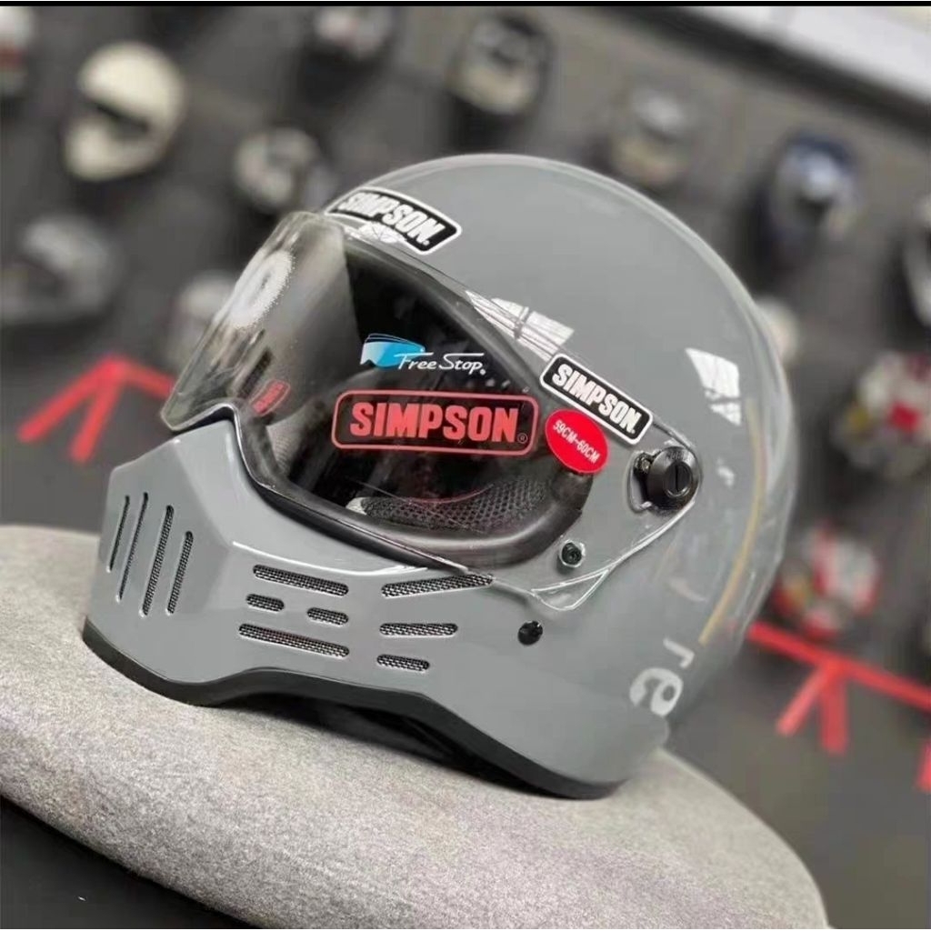 หมวกกันน็อคSimpson M30 สีพิเศษ เทาแลมโบ ใหม่มือ1