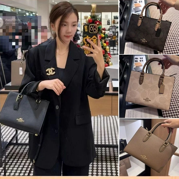 COAC_H Brooklyn 28 39 กระเป๋าสะพายสตรี，กระเป๋าถือสลิง CU068 CW637 CU044  5.0  4 รีวิว ข