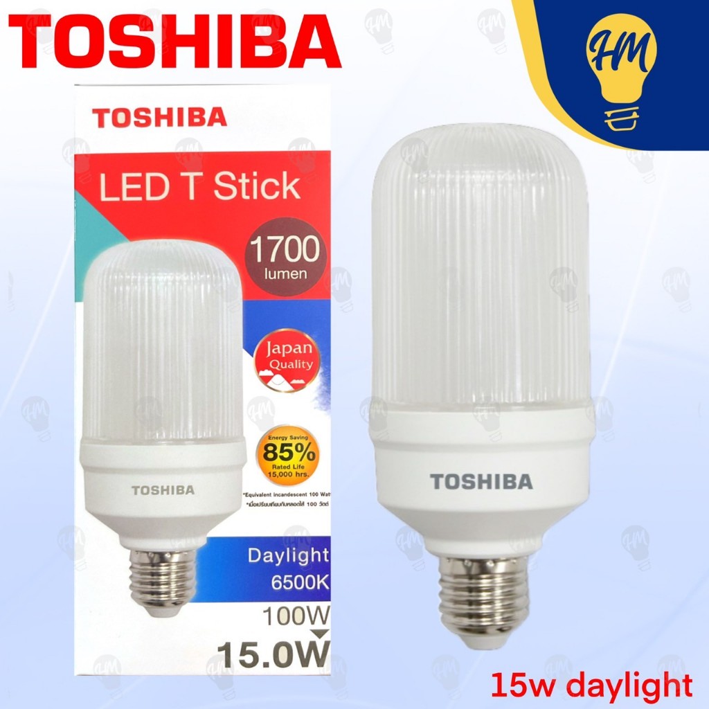 Toshiba หลอดไฟ LED รุ่น T-Stick 15W แสงขาว/แสงวอร์มไวท์