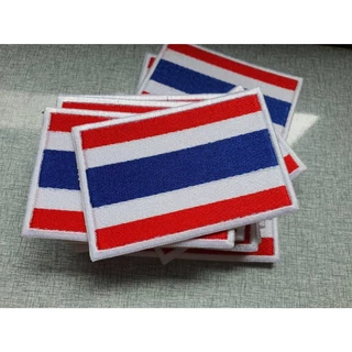 ‎อาร์มธงชาติไทย อาร์มปัก ขนาดกว้าง*สูง 7.5×5 ซม แบบนำไปเย็บ/ตีนตุ๊กแก/ครบชุด พร้อมส่ง