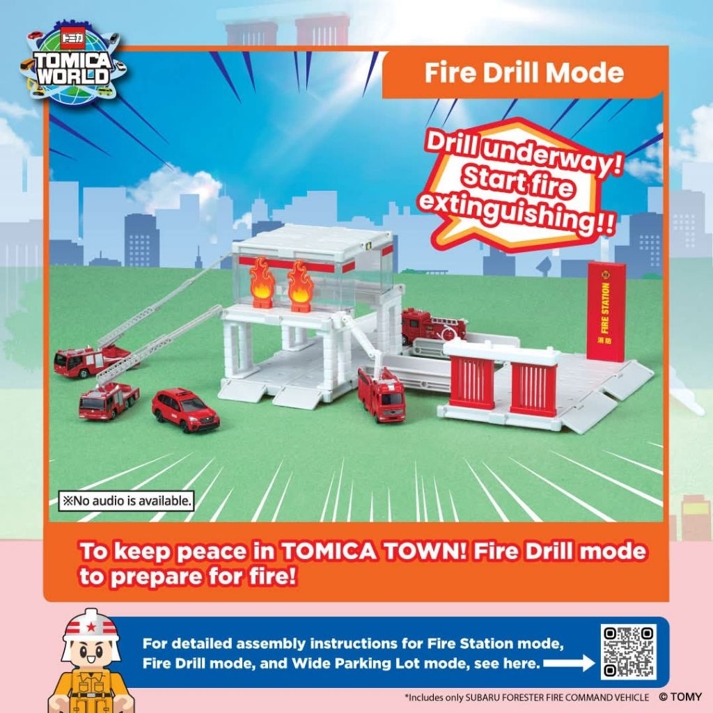 Tomica Town : Multi-Transforming Fire Fighter Station สถานีดับเพลิง มีรถ Subaru Forester ราคา ถูกที่สุด ดีลบีเคเค แกลเลอรีภาพที่ 8