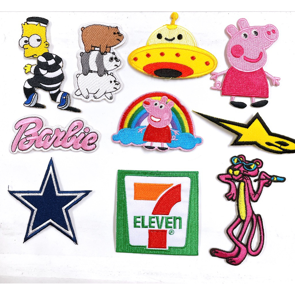 ตัวรีดติดเสื้อ ตัวรีดติดผ้า อาร์มติดเสื้อ รีดติดหมวก ตัวรีดกระเป๋า Iron on Patch DIY