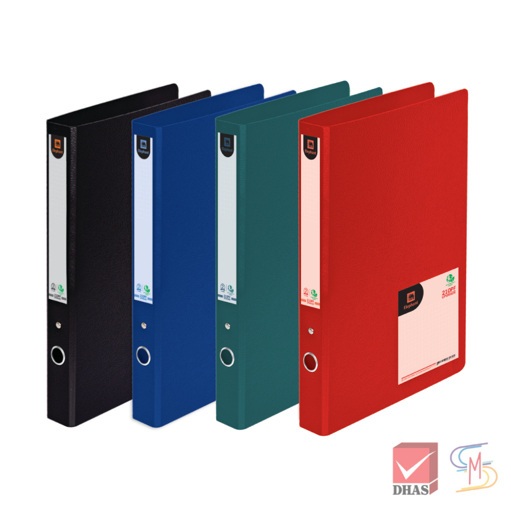 Elephant ตราช้าง แฟ้ม 2 ห่วง แฟ้มสันกว้าง รุ่น 210PF จำนวน 1 แฟ้ม