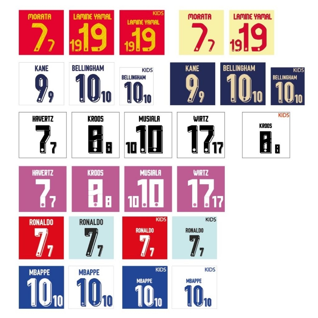 เฟล็กซ์รีดเสื้อ เบอร์รีดเสื้อ ทีมชาติ 24-25