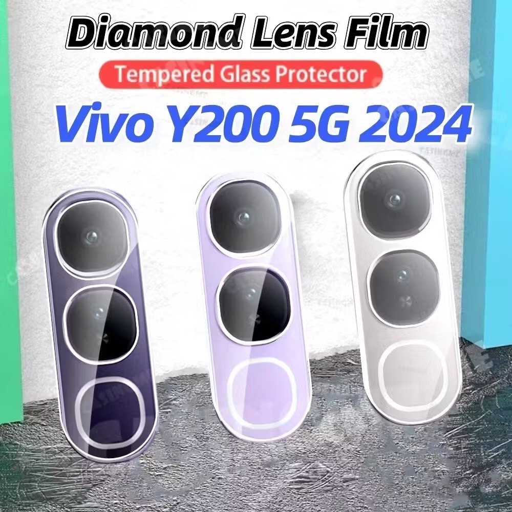 เลนส์กล้อง 3D เลนส์กันรอยกล้อง สำหรับ VIVO  Y05 Y100 Y200 Y04 Y29S Y29 Y03 Y18 Y28S Y28 เลนส์กระจกนิรภัยกันกล้อง