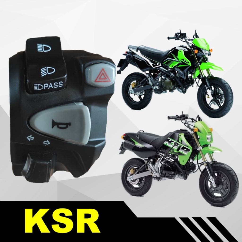 สวิตซ์แฮนด์แต่ง Ksr ทรง CB ตรงรุ่นใส่ได้เลยไม่ต้องตัดต่อสาย *งานสายถัก*
