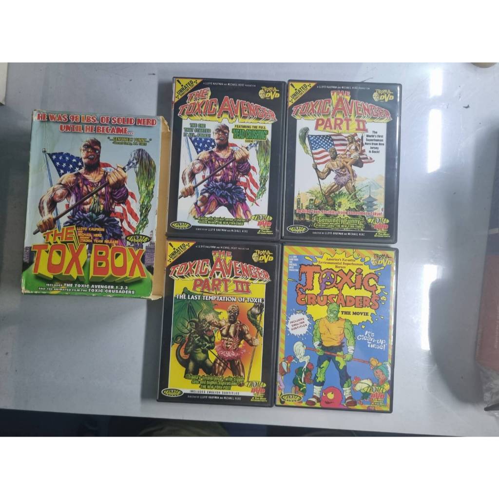 Troma DVD Box Set + The Toxic Avenger Collection + Toxic Crusaders (ของสะสมหายาก)