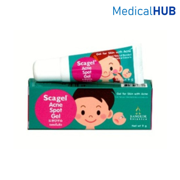 Scagel Acne Spot Gel สกาเจล เจลแต้มสิว ลดรอยสิว รอยดำ การอักเสบ ขนาด 9 กรัม 14952