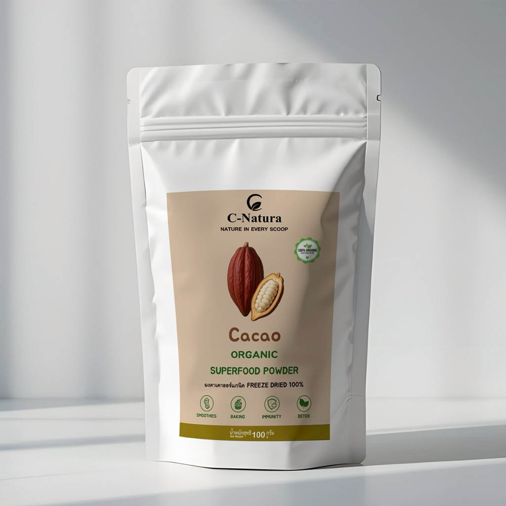 🍫 ผงคาเคา 100% (Cacao Powder) ปริมาณ 100 กรัม