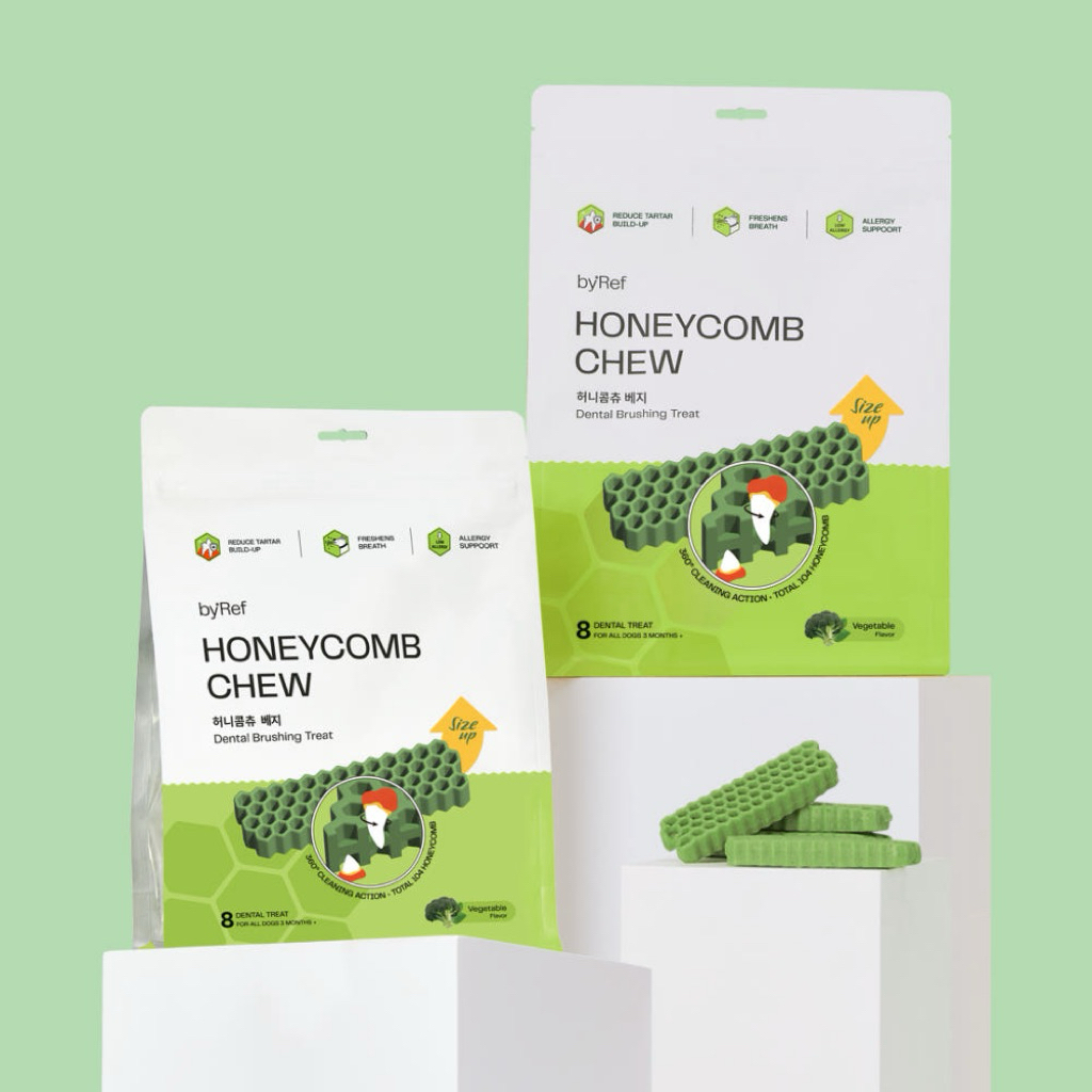 🍯Honeycomb Chew ขนมสุนัขทำความสะอาดฟัน รสผัก