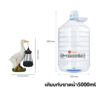 SZ-MINI เป็ด ตัวจิ๋ว ไฟเหลือง โคมไฟ พลังงานแสงอาทิตย์โซล่าเซลล์ 1 LED สำหรับตกแต่ง