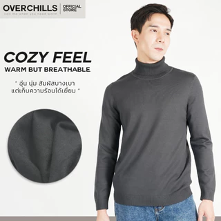 Overchills เสื้อไหมพรม​กันหนาว​ สำหรับ​ผู้ชาย​ ไซส์​ใหญ่​ เสื้อคอเต่า​ สเวต​เตอร์​ ผู้หญิง​ก้อใส่ได้​ SW0023