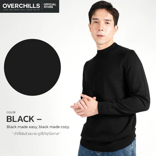 Overchills เสื้อไหมพรม​กันหนาว​ สำหรับ​ผู้ชาย​ ไซส์​ใหญ่​ เสื้อคอเต่า​ สเวต​เตอร์​ ผู้หญิง​ก้อใส่ได้​ SW0023