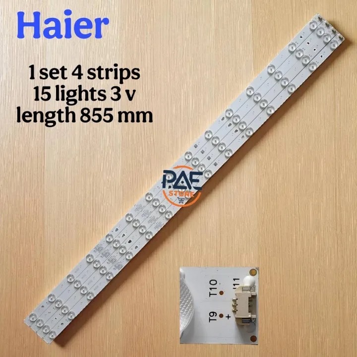 #ไฮเออร์ Haier หลอดเเบล็คไลท์ทีวีไฮเออร์ Backlight TV รุ่น 43U5000A (1set 4 เส้น 15LED 3V ยาว 855mm)